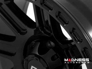 Jeep Custom Wheels (1) - Rough Country - 84 Series - Gloss Black - 17 x 8.5 / 5 x 5 / +0